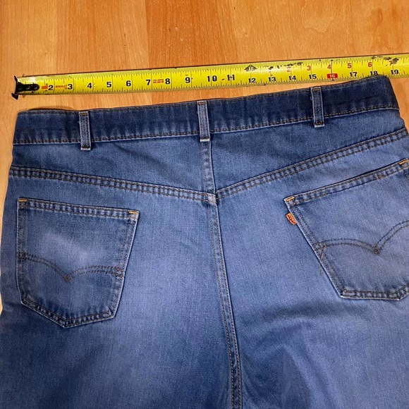 Vintage 70s Orange Tab Levi’s for Men with a skosh more comfort denim jeans - Picture 7 of 8